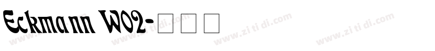 Eckmann W02字体转换
